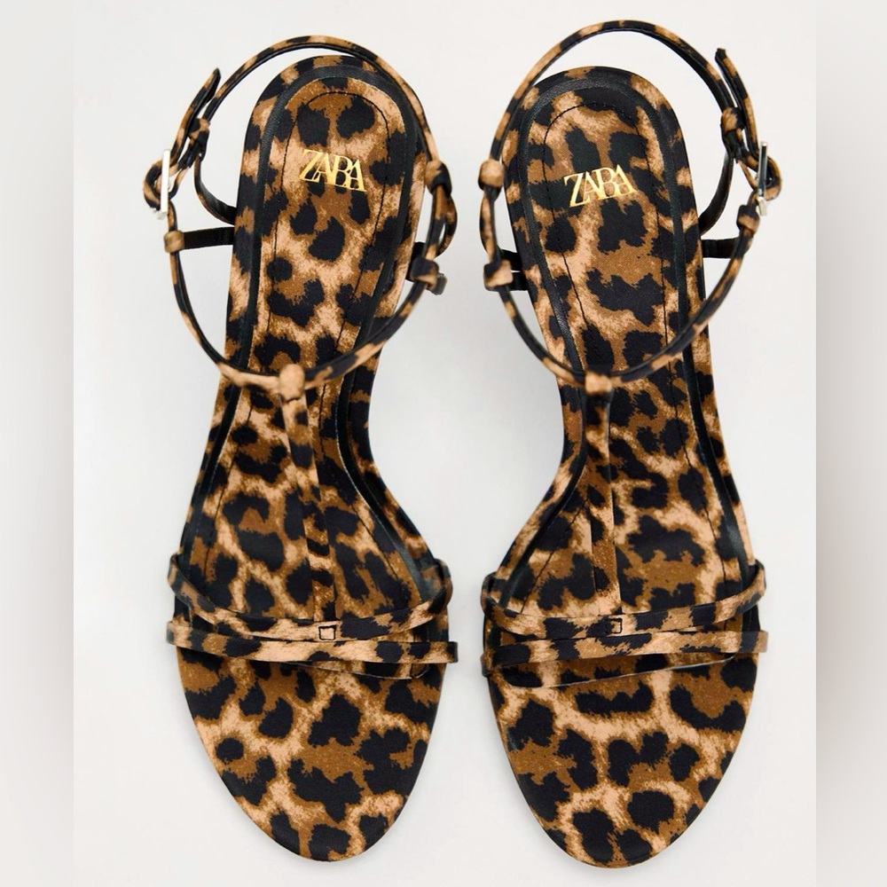 Zara leopards sandals